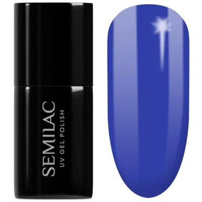 Image of SEMILAC 171 Porto Marine Gel Nail Polish. 100% Odourless, Long Lasting &amp; Easy To Apply. UV/LED Varnish For Manicure Pedicure At Home Or Salon 7ml