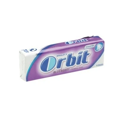 Image of Original WRIGLEY&#039;S ORBIT Chewing Gum 10 Packs (Blueberry)