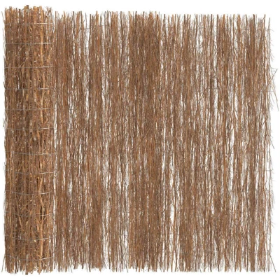 Image of vidaXL Brushwood Fence 400x100 cm