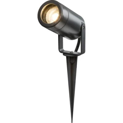 Image of KnightsBridge EAMON 230V IP65 GU10 Polycarbonate Spike light Anthracite