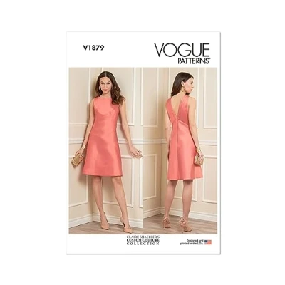 Image of Vogue Patterns V1879A5 Misses Dress A5 (6 8 10 12 14)