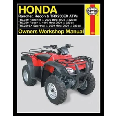 Image of Honda Rancher, Recon &amp; TRX250EX ATVs (97 09) Haynes Repair Manual (Paperback)