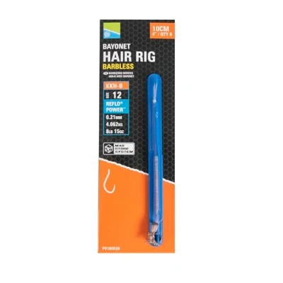 Image of Preston Ready Hair Rigs Bayonet 10cm (#14) (8 stuks) Witvis onderlijnen