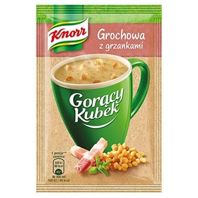Image of Knorr Goracy Kubek Pea Soup Grochowa Instant Mug 5 x 14 g Hot Cup