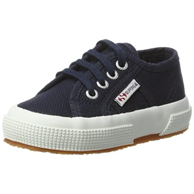 Image of Superga Unisex Kid’s 2750 Jcot Classic Slippers, Blue (Navy White), 25 EU, 7.5 UK