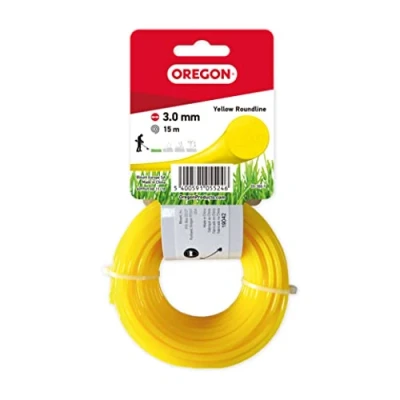Image of Oregon 69 368 Y Yellow Round Strimmer Line/Wire for Grass Trimmers and Brushcutters, 3.0 mm x 15 m