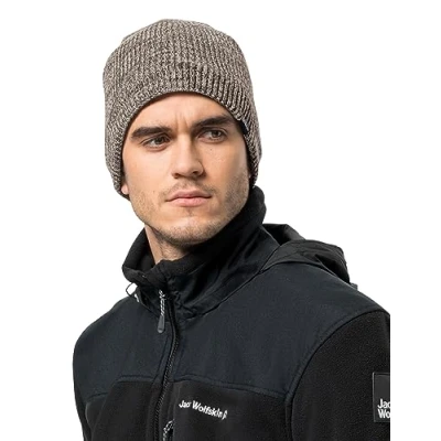 Image of Jack Wolfskin Feldberg Beanie Hat, Cold Coffee, M
