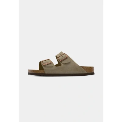 Image of Birkenstock Arizona Mules, Size: 7.5, Taupe Leather