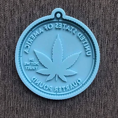 Image of Cannabis Maple Leaf Silicone Shape Chocolate Mould Truffle Jelly Trends