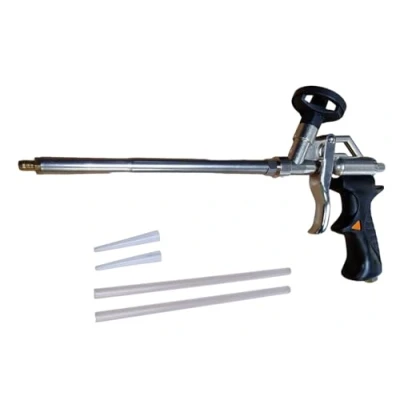 Image of Professional Foam Gun, PTI Expanding Gun Dispensing Sprayer Expansion Foam, Spray Insulation Kit Kit, Filler Applicator, Aluminium Durable and Easy Clean