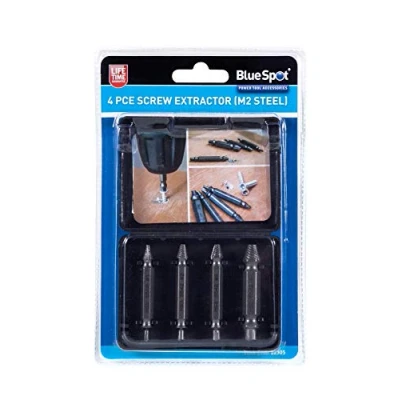 Image of Bluespot 22305 4pce Screw Extractor (M2 Steel)