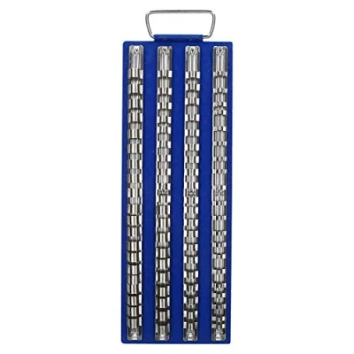 Image of 80pc Socket Holder Tray Rack Rail Storage for 1/4&quot; 3/8 and 1/2&quot; Drive Sockets