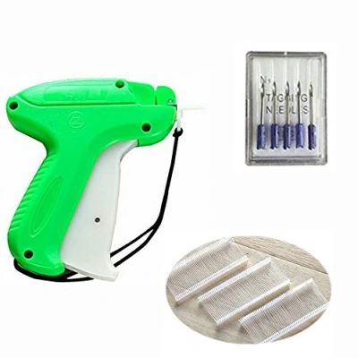 Image of CHSYOO Set of Labeling Gun + 5 Spare Needles 5000 Stitching Threads (5cm Long), Label Price Tagging tag for Bazaar Clothing Socks Hats Trade
