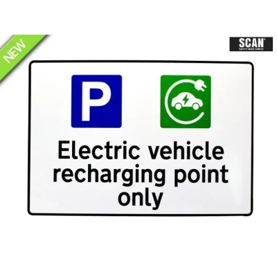 Image of Scan EV Recharging Point Only RPVC 300X200mm