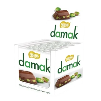 Image of Nestle Damak Fine Chocolate with Pistachios, 6 x 65 g