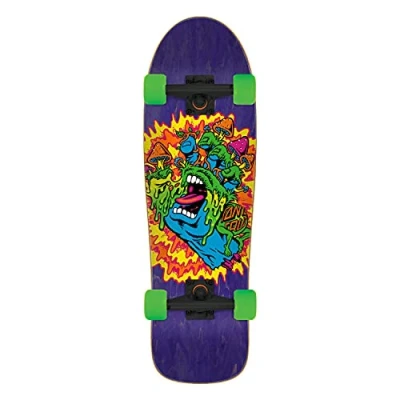 Image of SANTA CRUZ cruzer Toxic Hand skateboard complete Purple 31.7&quot; SCR COM 2017