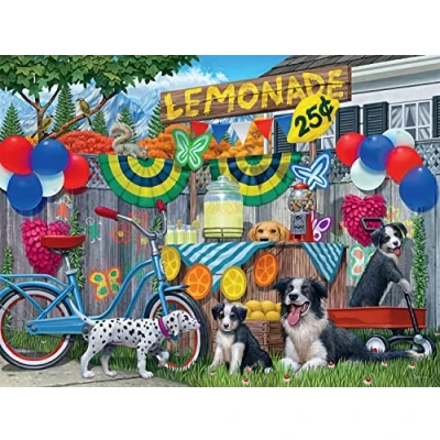 Image of Buffalo Games Lemonade Pups 750 Piece Jigsaw Puzzle