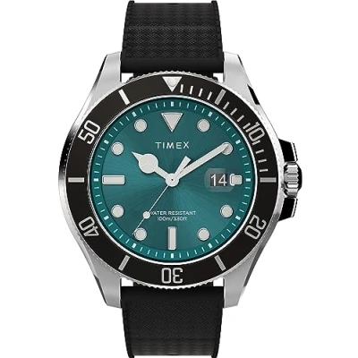 Image of Timex Harborside Coast Watch, Men&#039;s, Size: One Size, Aventurine/black