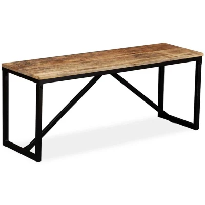 Image of vidaXL Bench Solid Mango Wood 110x35x45 cm