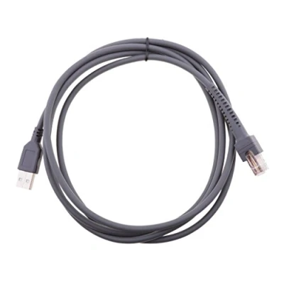 Image of Tuoservo USB Cable CBA U01 S07ZAR for Symbol Barcode Scanner LS2208 LS4208 LS7708 LS9208 A Male to RJ45 7 Feet