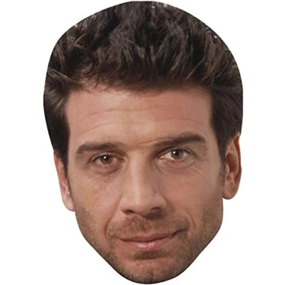 Image of FoxyPrinting Nick Knowles Celebrity Cardboard Party Face Mask Fancy Dress