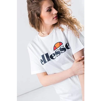 Image of Ellesse Albany Print Tshirt, Women&#039;s, Size: 12, Optic white