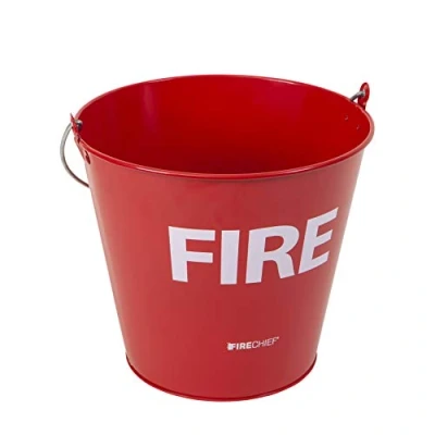 Image of Firechief MFB1 Metal Fire Bucket, Red