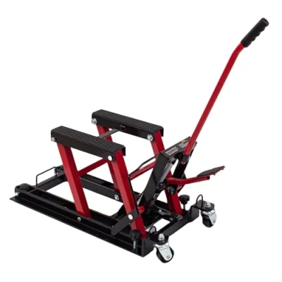 Image of KATSU 680KG Hydraulic Motorcycle Lift Quadbike Motorbike Lifting Stand ATV Quad Jack for Workshop Repair Maintenance 161242