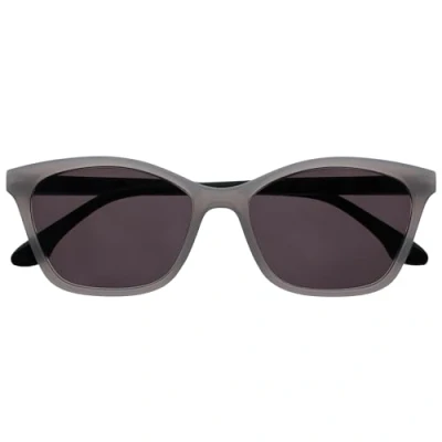 Image of OPULIZE KAT Reading Sunglasses Cat Eye Frame Grey Men &amp; Women Spring Hinges S59 7 +1.00