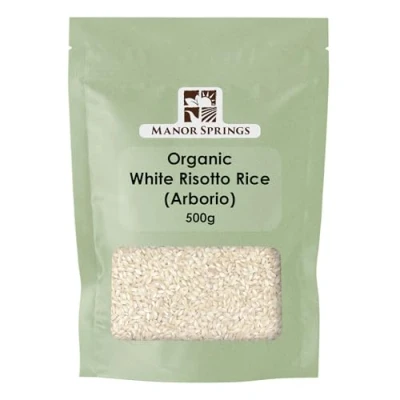 Image of Organic White Risotto Rice (Arborio) 500g by Manor Springs
