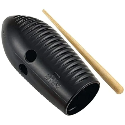 Image of Nino Percussion Mini Guiro Instrument Musical for Children from 3 Years Plastic, Black (NINO581BK)