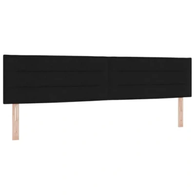 Image of vidaXL Headboard Lines Design Black 200 cm Fabric