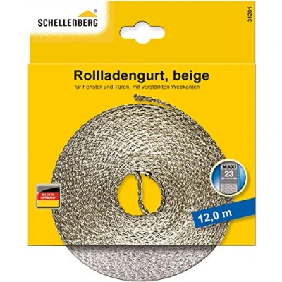 Image of Schellenberg Roller Shutter Belt, Beige, 23 mm/12 m, 1,3 mm