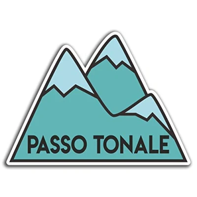 Image of 2 x 10cm Passo Tonale Italy Vinyl Stickers Fun Sticker Laptop Luggage #32427 (10cm Wide)