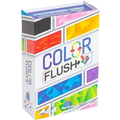 Image of Blue Orange Color Flush Card Game Ages 7+ 3 6 Players 15 Minutes Playing Time