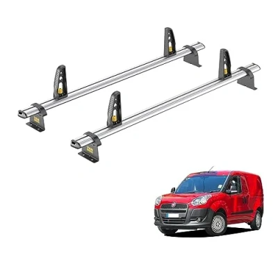 Image of Van Guard Roof Rack for Fiat Doblo (2010+) 2 Bars + 4 Load Stops [Only Suitable Standard (H1) Models] Ulti Bar VG284