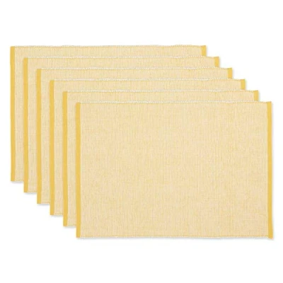 Image of DII Tabletop, Cotton, Honey Gold, Placemat Set, 13x19