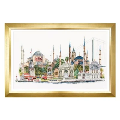 Image of Thea Gouverneur Cross Stitch Kit, Multi Colour, 79x50cm