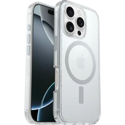 Image of OtterBox Symmetry+ PC Back Cover Transparent Magnetic Apple iPhone 16 Pro