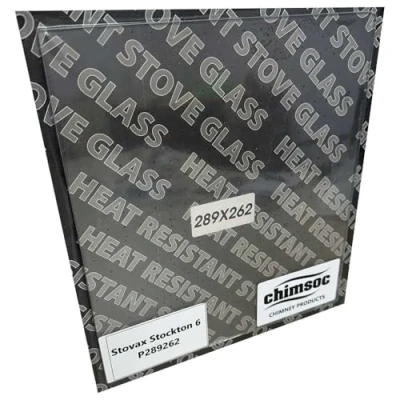 Image of Chimsoc Replacement Stove Glass Stovax Stockton 6 (289mm x 262mm Rectangular)
