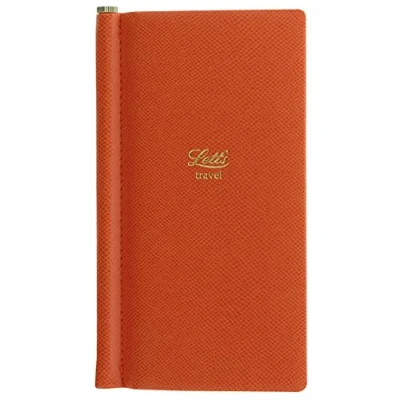Image of Letts Legacy Slim Pocket Travel Journal Orange