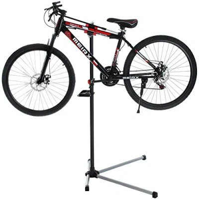 Image of Bakaji Stand Repair Bicycle Maintenance For Mountain Bike Black