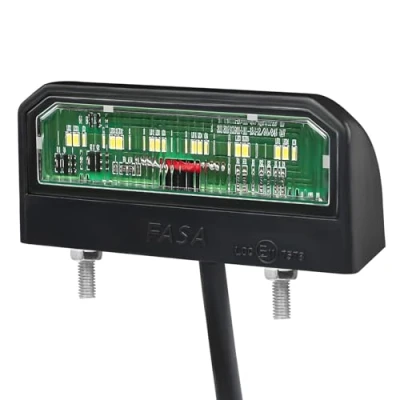 Image of Qiping 2Pcs LED License Plate Lights 12V 24V Universal Waterproof Rear Light,White Number For Trailer Caravan Truck