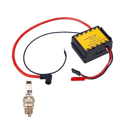 Image of KAROON CDI Igniter + Spark Plug Kit for RETROL HM 01 Hit and Miss Engine Model Ignition Starter