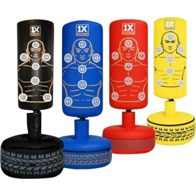 Image of ONEX Free Standing Boxing Punching Bag Stand for Kids Target Heavy Duty Punch Bags Kickboxing MMA Martial Arts Sports Pads Dummy Gym Equipment Home