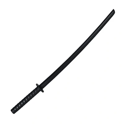 Image of Playwell Martial Arts Adults Black Polypropylene Plastic Odachi Long Training Bokken 45.7&quot;