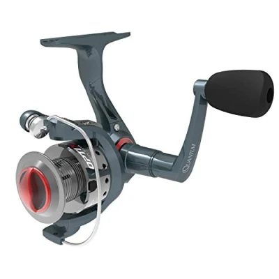 Image of Quantum Optix Spinning Fishing Reel, Size 05 Interchangeable Recovery for Right or Left Hand, Aluminum Stainless Steel Bail Wire, Ratio