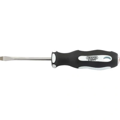 Image of Draper Plain Slot Soft Grip Screwdriver, 5.5 x 75mm