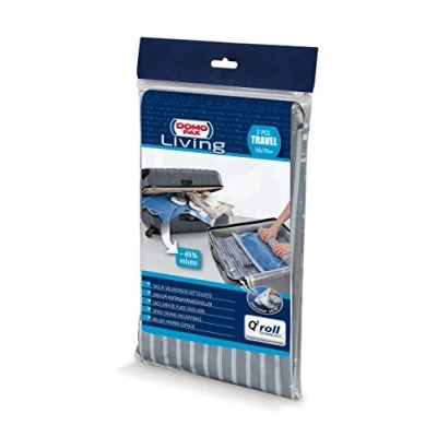 Image of DOMO PAK LIVING Vacuum Bag Travel 50l 2pcs in Transparent, Polyester, 40 x 45 2 cm
