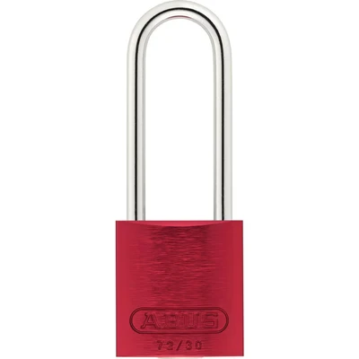 Image of Abus 72/30HB50 30mm Aluminium Padlock 50mm Long Shackle Red